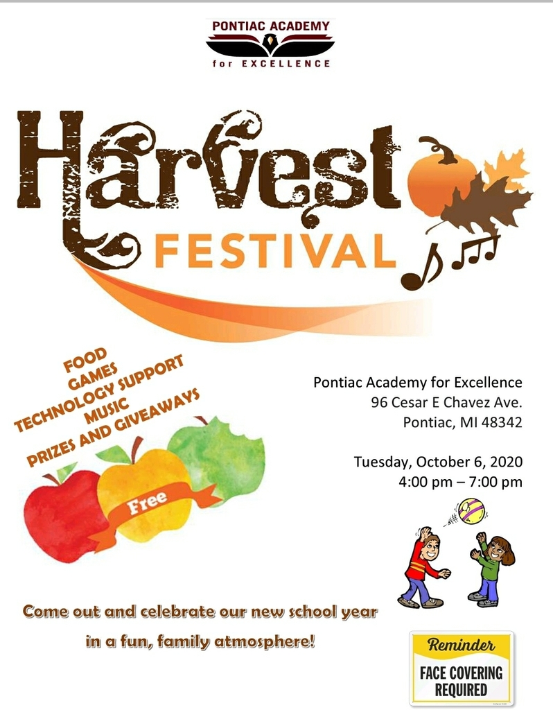 Harvest Festival, Tuesday, October 6, 4-7 pm